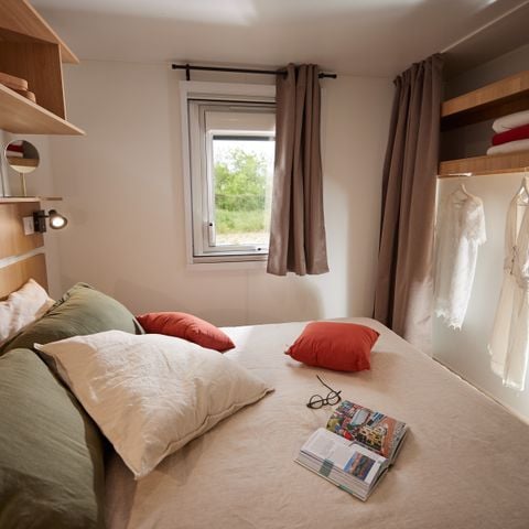Mobilhome 7 personnes - Mobil-home 35m² Premium (3 chambres) + Terrasse + LV + TV + Clim