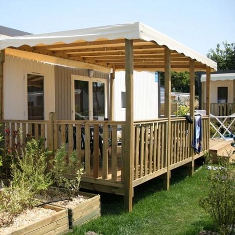 Stacaravan 5 personen - Stacaravan Premium + 40m² (2bed - 5pers) + TV + LV + BBQ + Airconditioning + 2 badkamers