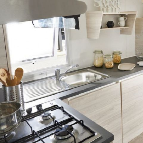 Stacaravan 4 personen - COTTAGE DUO Airconditioning + TV