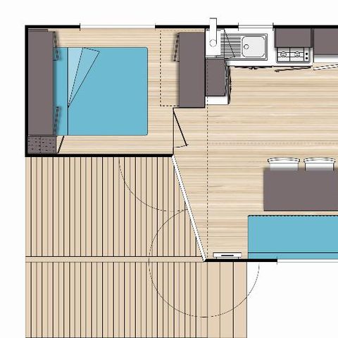 MOBILHOME 4 personas - O'HARA SB 784TI