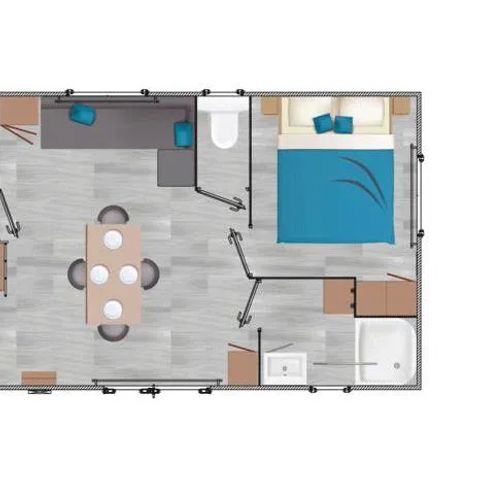 Mobile home 4 persons - NIRVANA 2 BED SEA VIEW