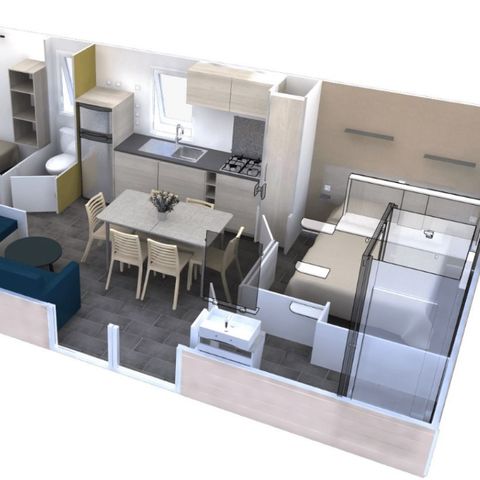 Mobile home 8 persons - SAPHIR 3 BDRM SEA VIEW