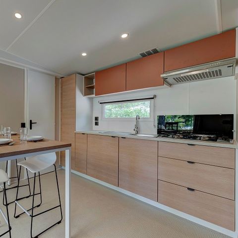 Stacaravan 6 personen - Klassiek | 2 slaapkamers | 4/6 pers. | Single terras