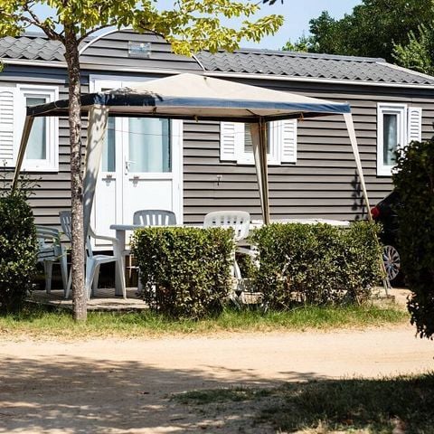 Mobilheim 6 personen - Comfort | 3 Schlafz. | 6 Pers. | Einzelne Terrasse | 1 Bad