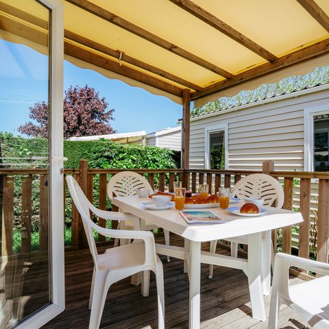 MOBILE HOME 6 people - Mobil-home | Classic XL | 3 Bedrooms | 6 Pers. | Raised terrace