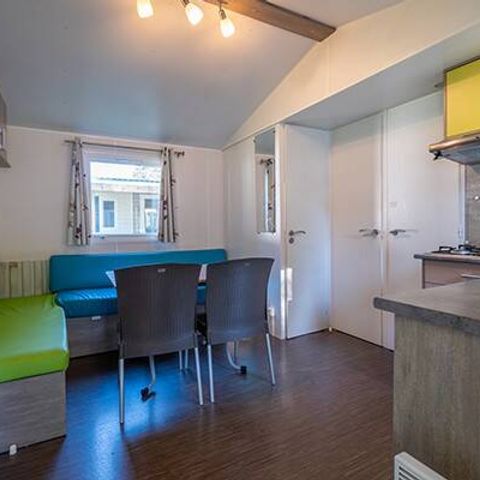 Mobile home 6 persons - Mobile-home | Comfort | 3 Bedrooms | 6 Pers. | Raised terrace | 1 bathroom