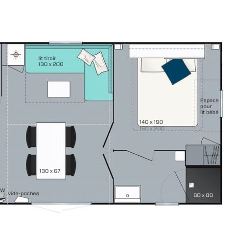 CASA MOBILE 6 persone - Casa Brasilia 4/6 pers 2 Ch 1 Sdb ***