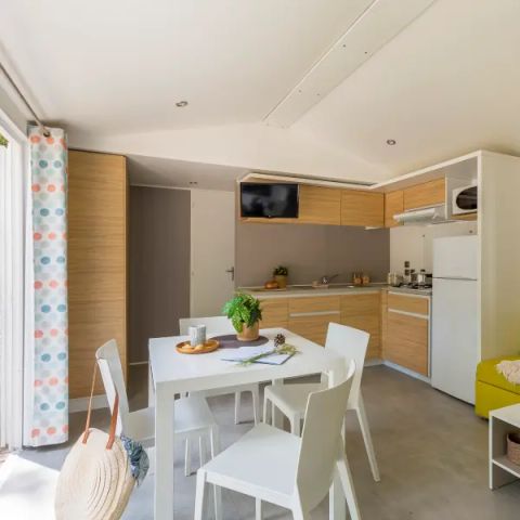 Stacaravan 6 personen - Stacaravan Aqua 3 slaapkamers 6 personen TV