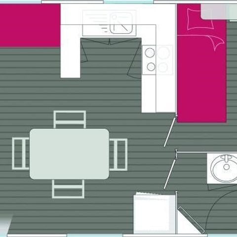 CASA MOBILE 4 persone - MH Confort Presqu'ile 2ch 4 pers