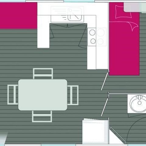 MOBILHOME 4 personas - MH Confort Presqu'ile 2ch 4 pers