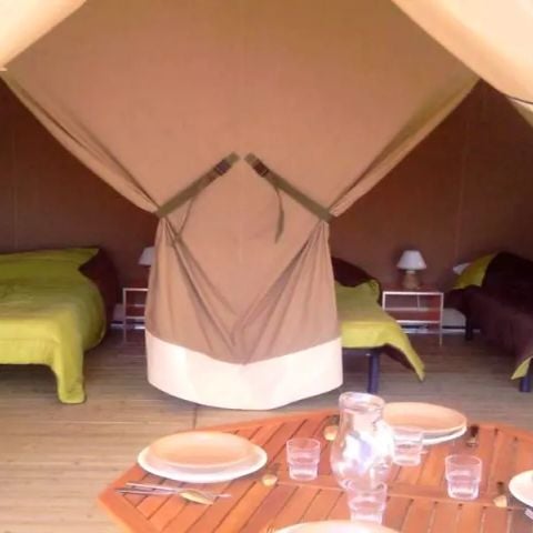 Tente en toile et en bois 4 personnes - Eco (sans sanitaires)