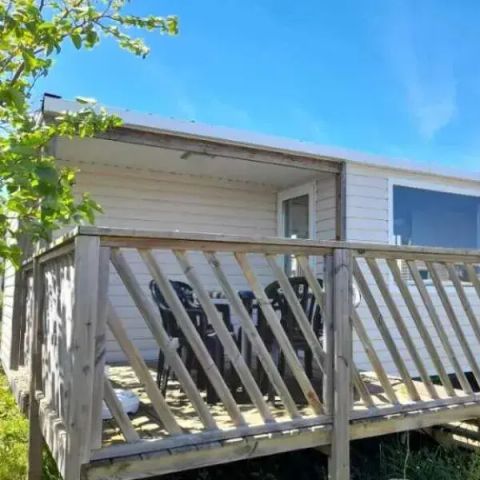 Mobilheim 6 personen - Mobil Home Aqua 2Zi 4/6Pers Halbüberdachte Terrasse