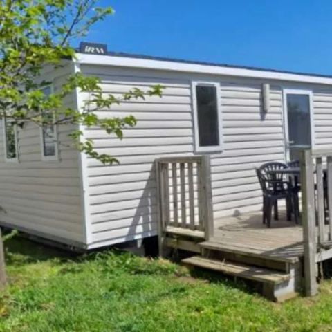 Stacaravan 6 personen - Stacaravan Aqua 2ch 4/6pers Terras Halfoverdekt