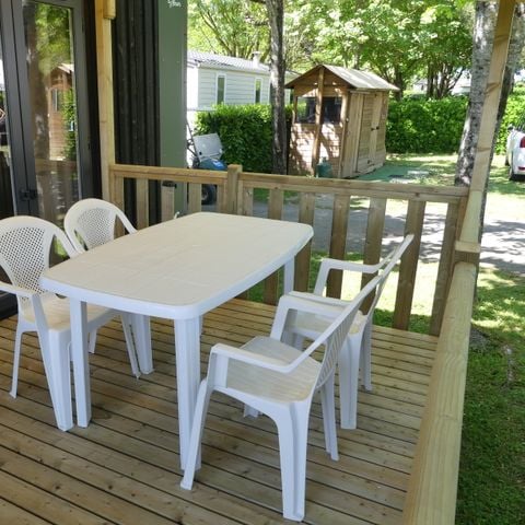 Mobilhome 4 personnes - Cosy Home Flower 29m² - 2 chambres - CLIM - TV - Lave-vaisselle