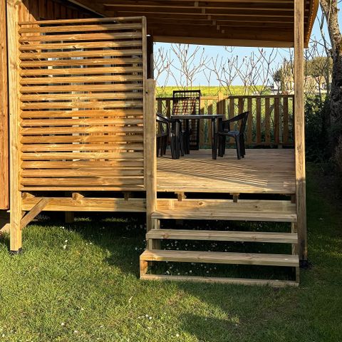 BUNGALOW 4 personnes - Palmy Premium 24,5m2 (2ch -  4pers) + CLIM + TV + LV + Terrasse Couverte