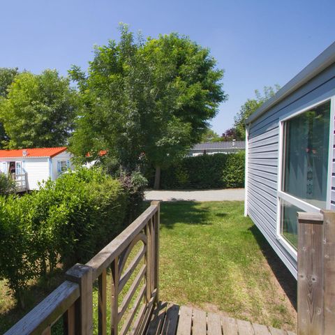 Mobilheim 4/5 personen - Loggia 26 m² - 2 Schlafräume - TV