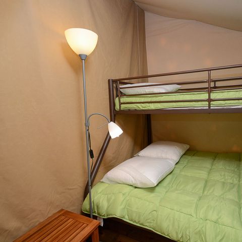 CANVAS AND WOOD TENT 5 people - SAFARI LODGE without sanitary facilities