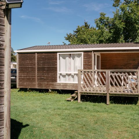 Mobile home 4 persons - Confort 22m² - 2 bedrooms - Semi-covered terrace - TV - dishwasher