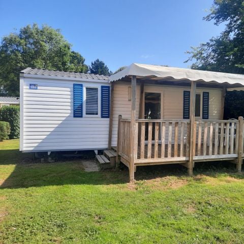 Mobilheim 4 personen - Komfort 28m² - 2 Zimmer - Überdachte Terrasse - TV - Geschirrspüler