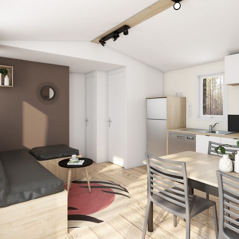 Mobile home 8 persons - Premium 3 bedrooms - TV + air conditioning