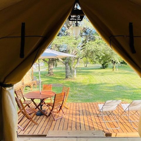 TENDA IN TELA E LEGNO 5 persone - Tenda safari (senza servizi igienici)