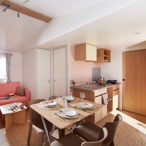 Stacaravan 4 personen - 2 slaapkamers