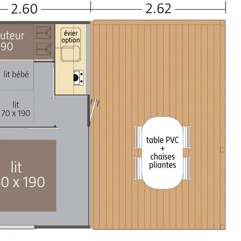 Mobile home 4 persons - Tithome - without water supply