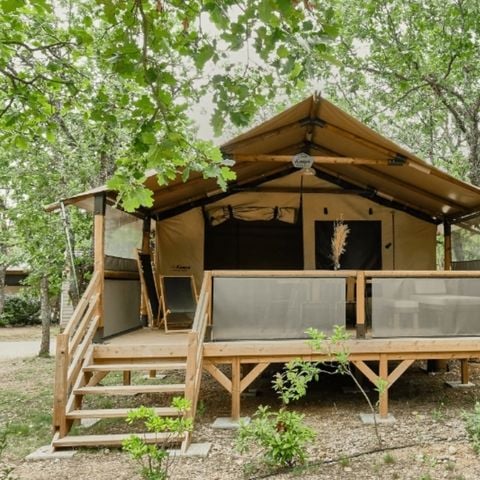 Lodge 5 personen - GEZELLIGE LODGE (GEEN SANITAIR)