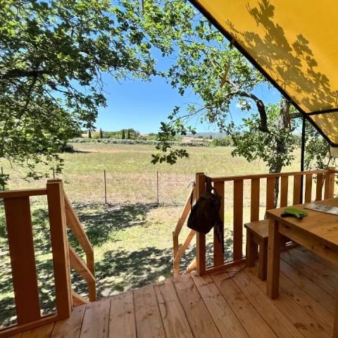 Glampingtent 5 personen - 3 kamers 5 personen zonder sanitair