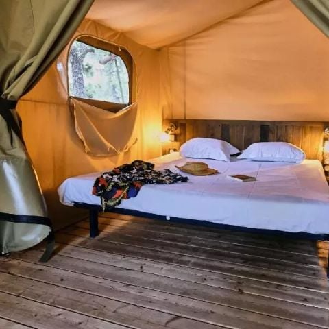Safaritent 5 personen - Lodge Tent Gezellig 3 Kamers 5 Personen Zonder Sanitair