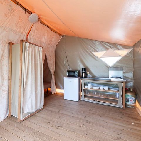 Zelt 4 Personen - Lodge Kanada nicht sanitarisiert 2 Zimmer 4 Personen