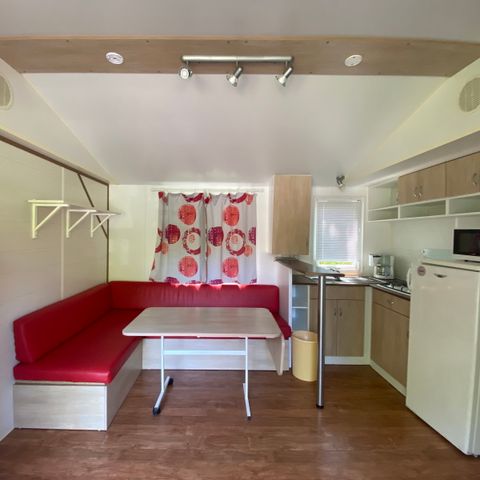 Mobilheim 6 personen - Mobilheim 3 Zimmer - nicht überdachte Terrasse