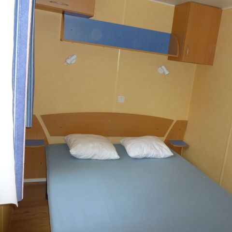 Mobilheim 5 personen - Mobilheim 2 Zimmer - halbüberdachte Terrasse