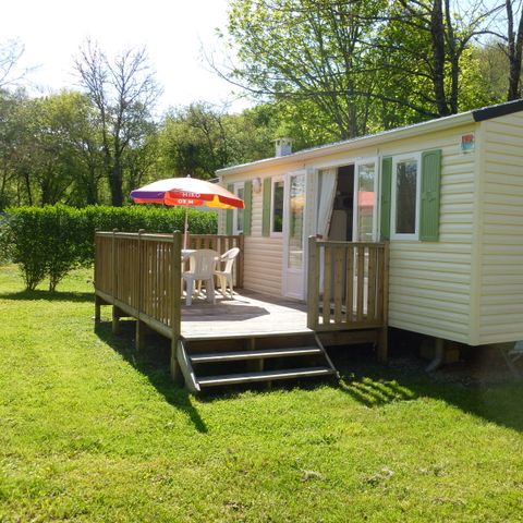 Mobilheim 4 personen - Mobilheim 2 Zimmer CONFORT - nicht überdachte Terrasse