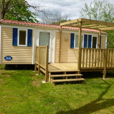 Mobilheim 4 personen - Mobilheim 2 Zimmer CONFORT - halbüberdachte Terrasse