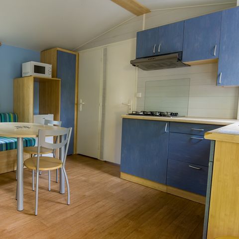Mobilheim 4 personen - Mobilheim 2 Zimmer CONFORT - halbüberdachte Terrasse