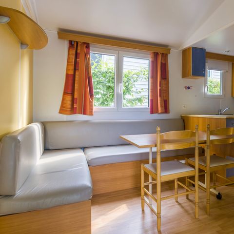 Mobilheim 4 personen - Mobilheim 2 Zimmer CONFORT - halbüberdachte Terrasse