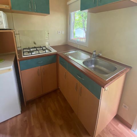 Mobilheim 4 personen - Mobilheim 2 Zimmer PETIT - nicht überdachte Terrasse