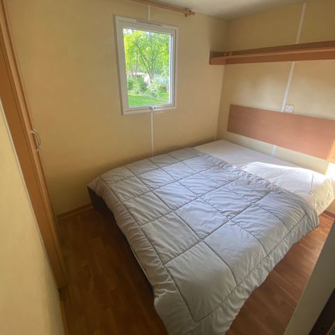 Mobilheim 4 personen - Mobilheim 2 Zimmer PETIT - halbüberdachte Terrasse