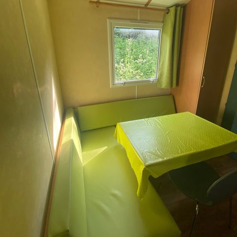 Mobilheim 4 personen - Mobilheim 2 Zimmer PETIT - halbüberdachte Terrasse