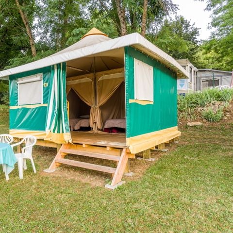 Glampingtent 4 personen - Bungali 2 slaapkamers