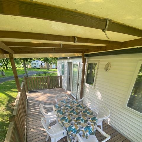 MOBILHOME 6 personnes - 3 chambres - terrasse semi-couverte