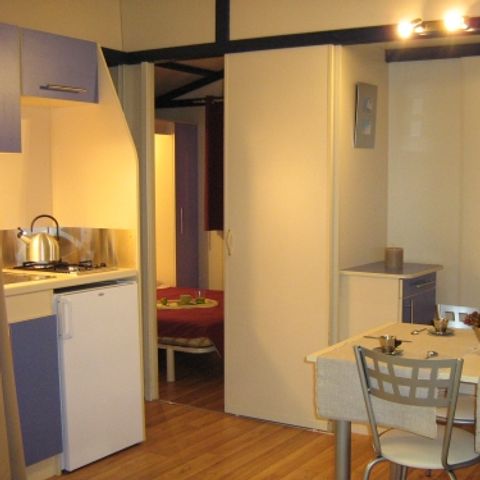 Chalet 4 persons - STANDARD NEMO 20m² 2 bedrooms - semi-covered terrace