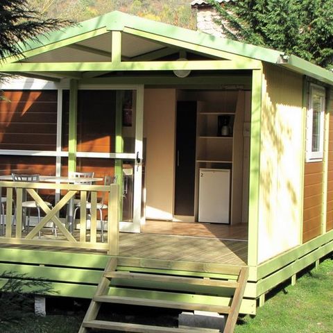 Chalet 4 persons - STANDARD NEMO 20m² 2 bedrooms - semi-covered terrace