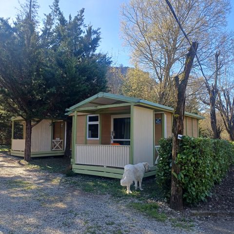 Chalet 2 personen - CONFORT TINY 20m² Overdekt terras + Airconditioning