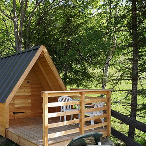 UNIEKE ACCOMMODATIE 3 personen - CHALET TRAPPEUR CHEVREUIL 15 m²