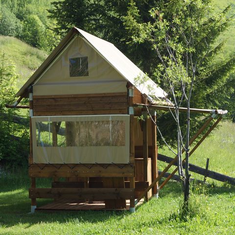 UNIEKE ACCOMMODATIE 2 personen - CHALET TRAPPEUR BIVOUAC CHEVREUIL 5 m²