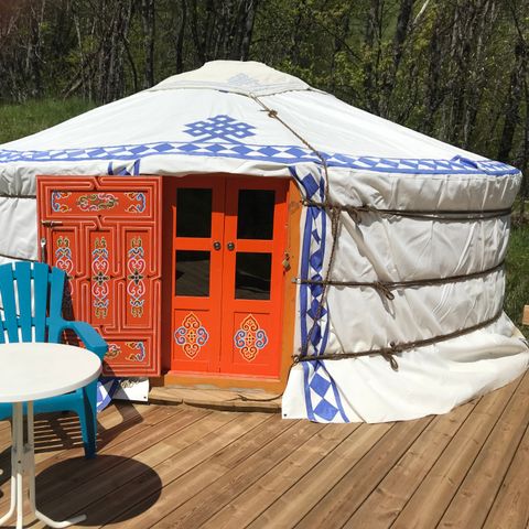 Tent 4 personen - RENARD Yurt - Geen keuken, geen sanitair (geen WC, geen badkamer)
