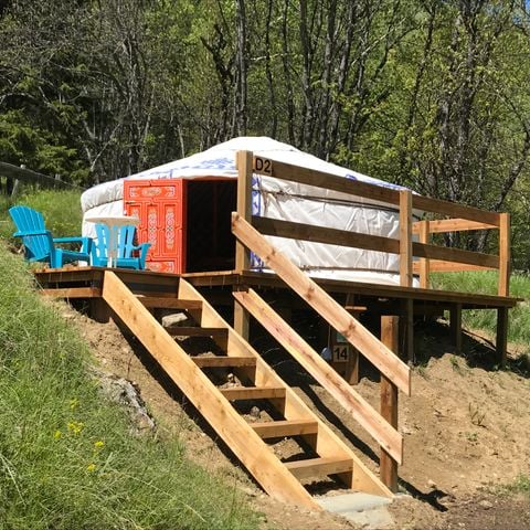 TENDA DA CAMPEGGIO 4 persone - Yurta RENARD - Senza cucina, senza servizi igienici (senza WC, senza bagno)