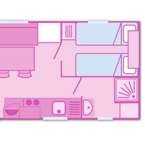 BUNGALOW 6 personnes - Mobilhome 6 personnes